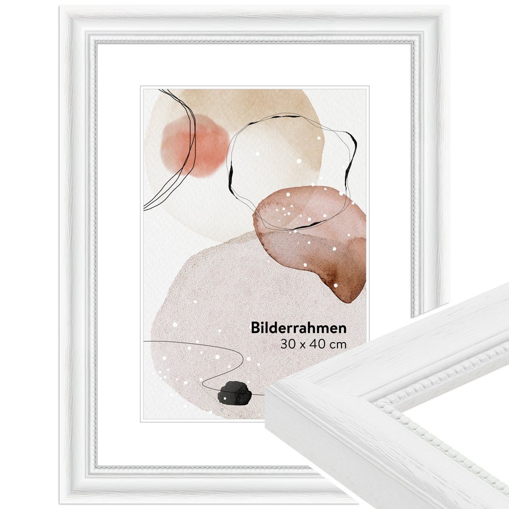 WANDStyle Bilderrahmen H390, Weiß gemasert, aus günstig online kaufen