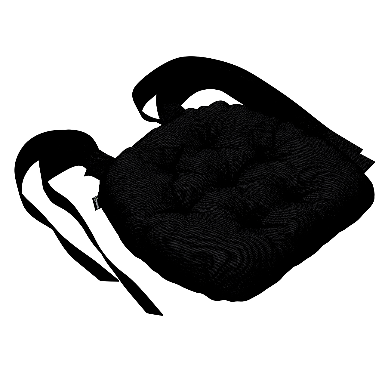 Stuhlkissen Martin mit Schleifen, schwarz, 40 x 37 x 8 cm, Etna (705-00) günstig online kaufen