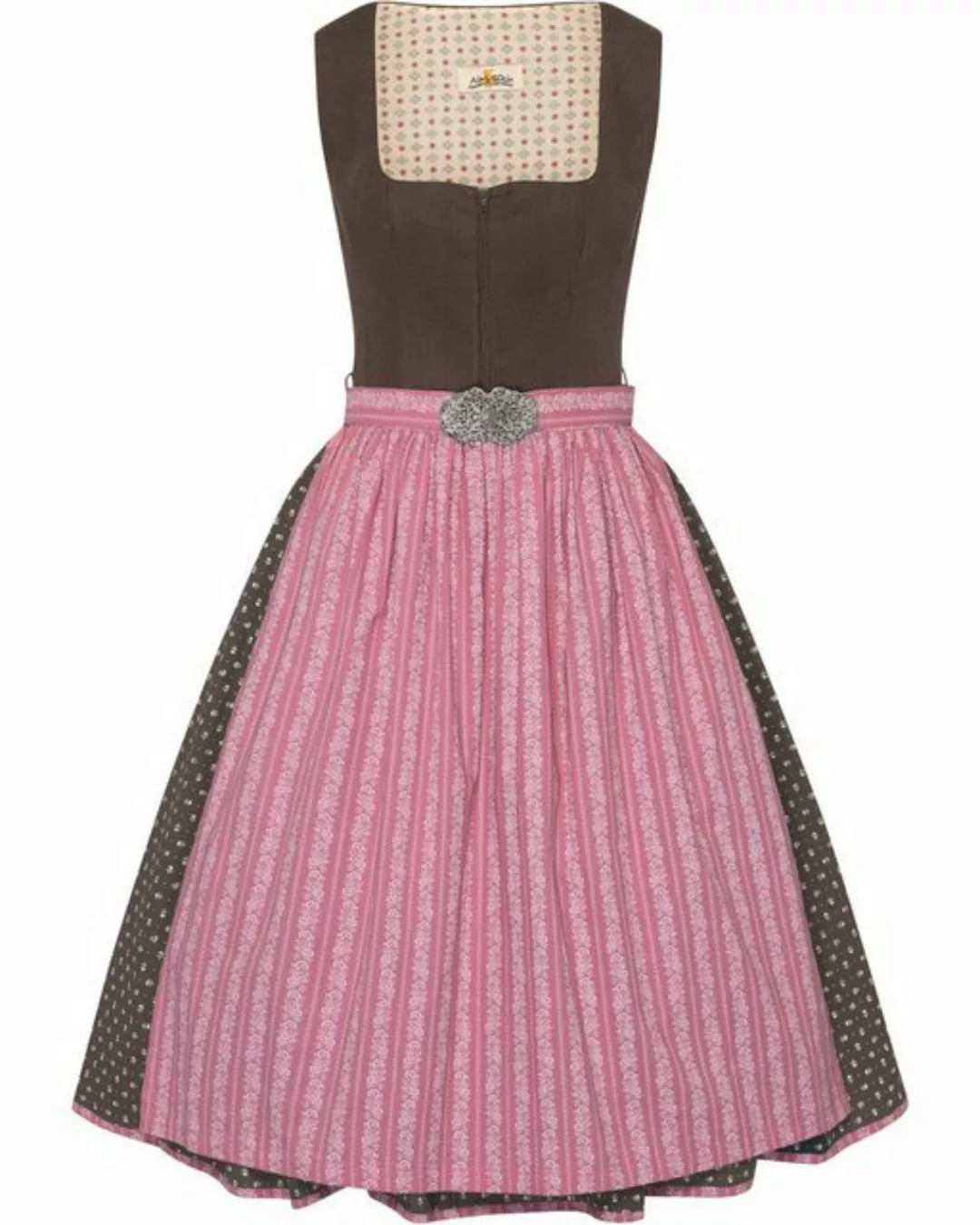 Almsach Dirndl Midi Dirndl mit Reißverschluss günstig online kaufen