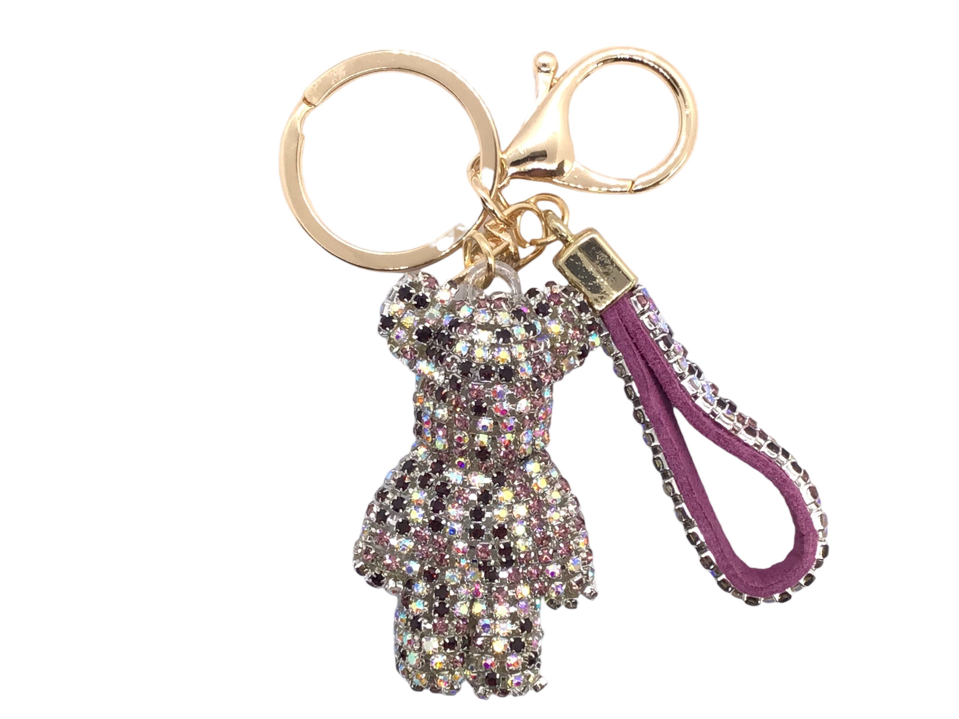 Steinfixx® Schlüsselanhänger Edler Strass Teddybär Cartoon günstig online kaufen