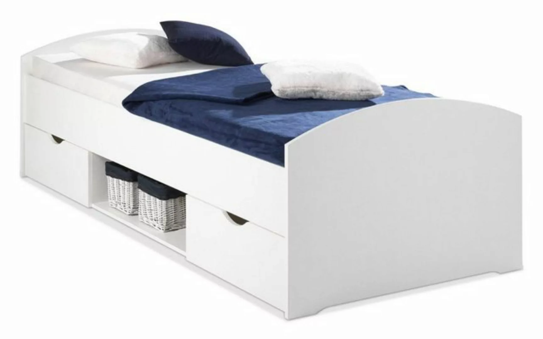 Einzelbett  Nemo - weiß - 96 cm - 66 cm - 204 cm - Sconto günstig online kaufen