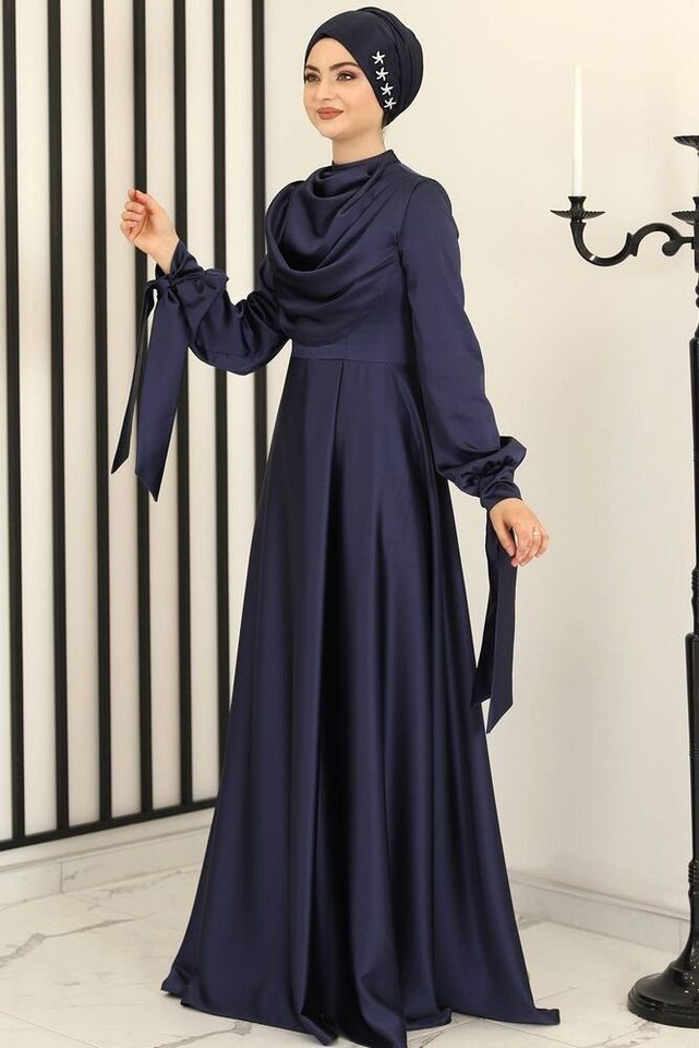 Modavitrini Abendkleid Damen Kleid langärmliges Maxikleid Abiye Abaya Hijab günstig online kaufen