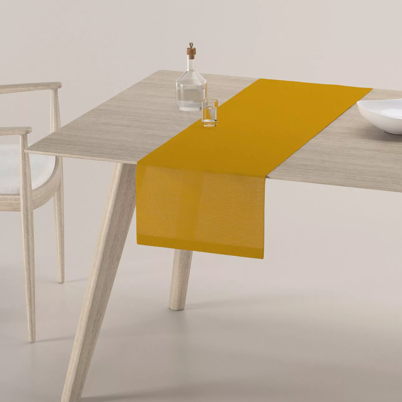 Tischläufer, honiggelb, 40 x 130 cm, Leinen (159-14) günstig online kaufen