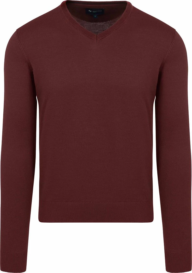 Suitable Respect Baumwolle Vinir Pullover Bordeaux - Größe XL günstig online kaufen