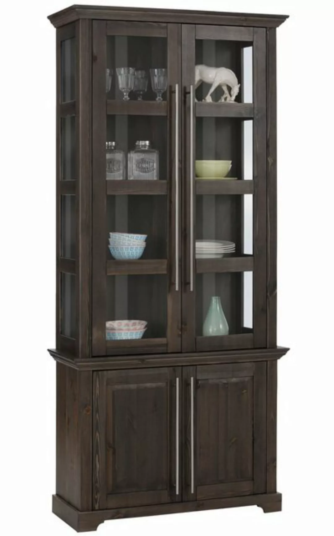 Home affaire Vitrine Meliss aus massiver Kiefer, FSC® Breite 94 cm günstig online kaufen