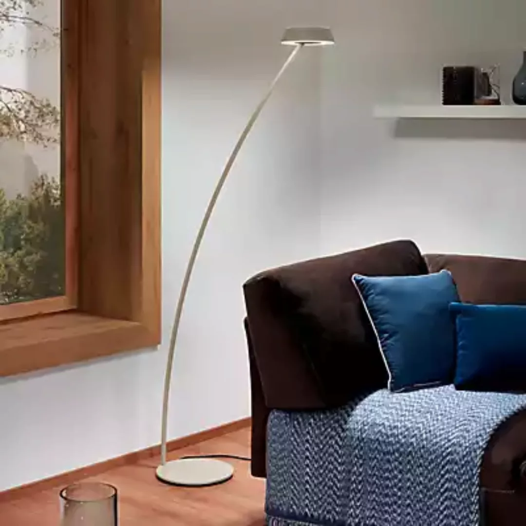 Oligo Glance Bogenleuchte LED, beige günstig online kaufen