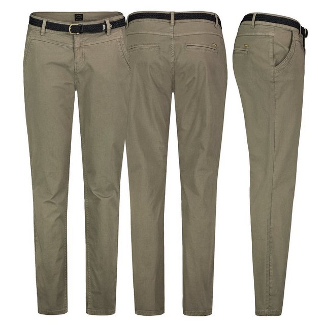 Urban Surface Chinos Damen Chino Hose Stoffhose inkl.Gürtel Businesshose So günstig online kaufen