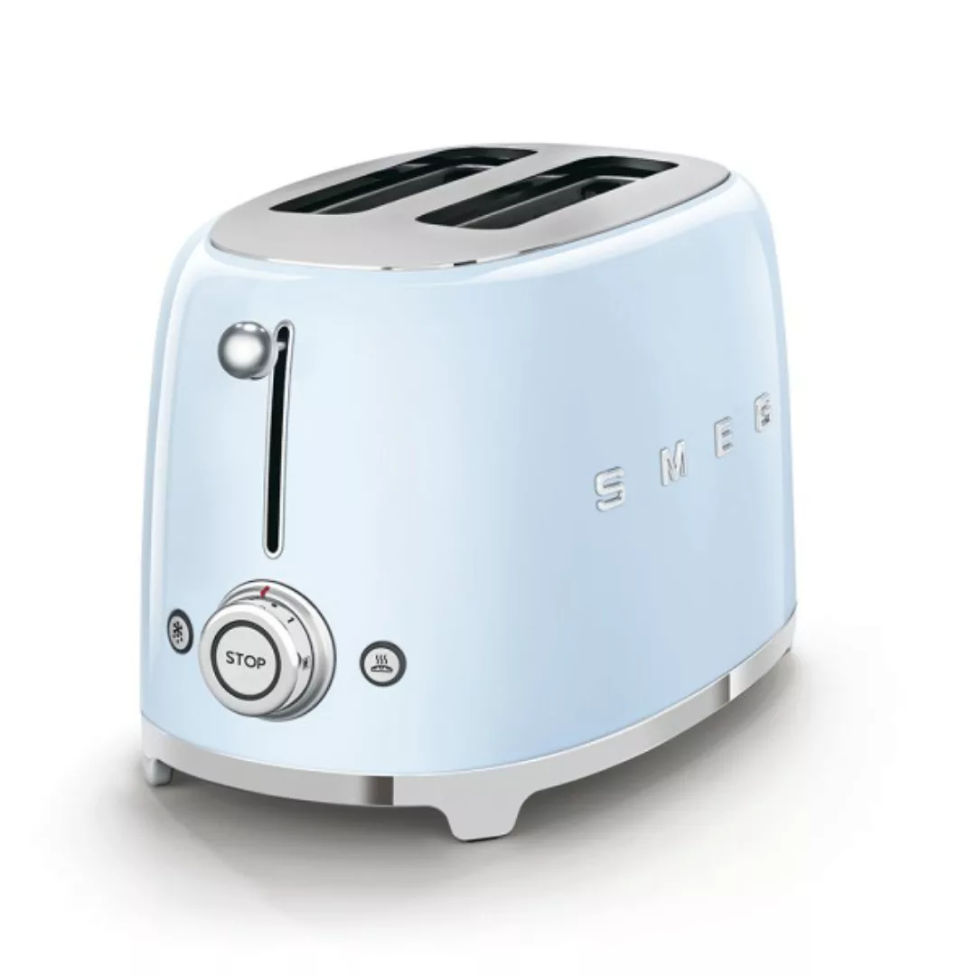 Kompakter Retro 2-Schlitz-Toaster Pastellblau günstig online kaufen