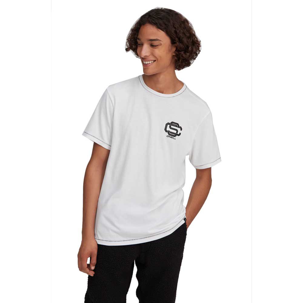 O´neill Back 2 Back Kurzärmeliges T-shirt M Powder White günstig online kaufen