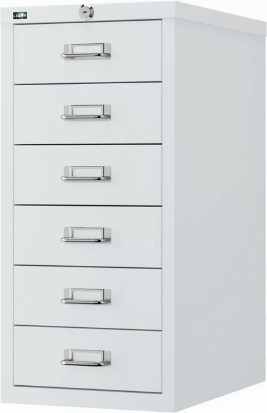 Bisley Aktenschrank Schubladenschrank Eco für A4 HxBxT 59x28,2x41,2cm 6 Sch günstig online kaufen