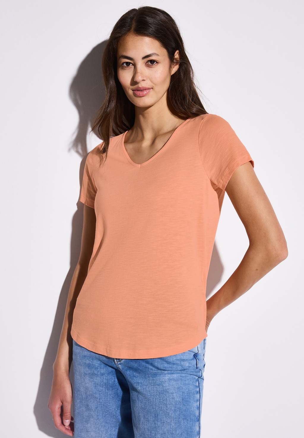 STREET ONE T-Shirt, mit V-Ausschnitt günstig online kaufen