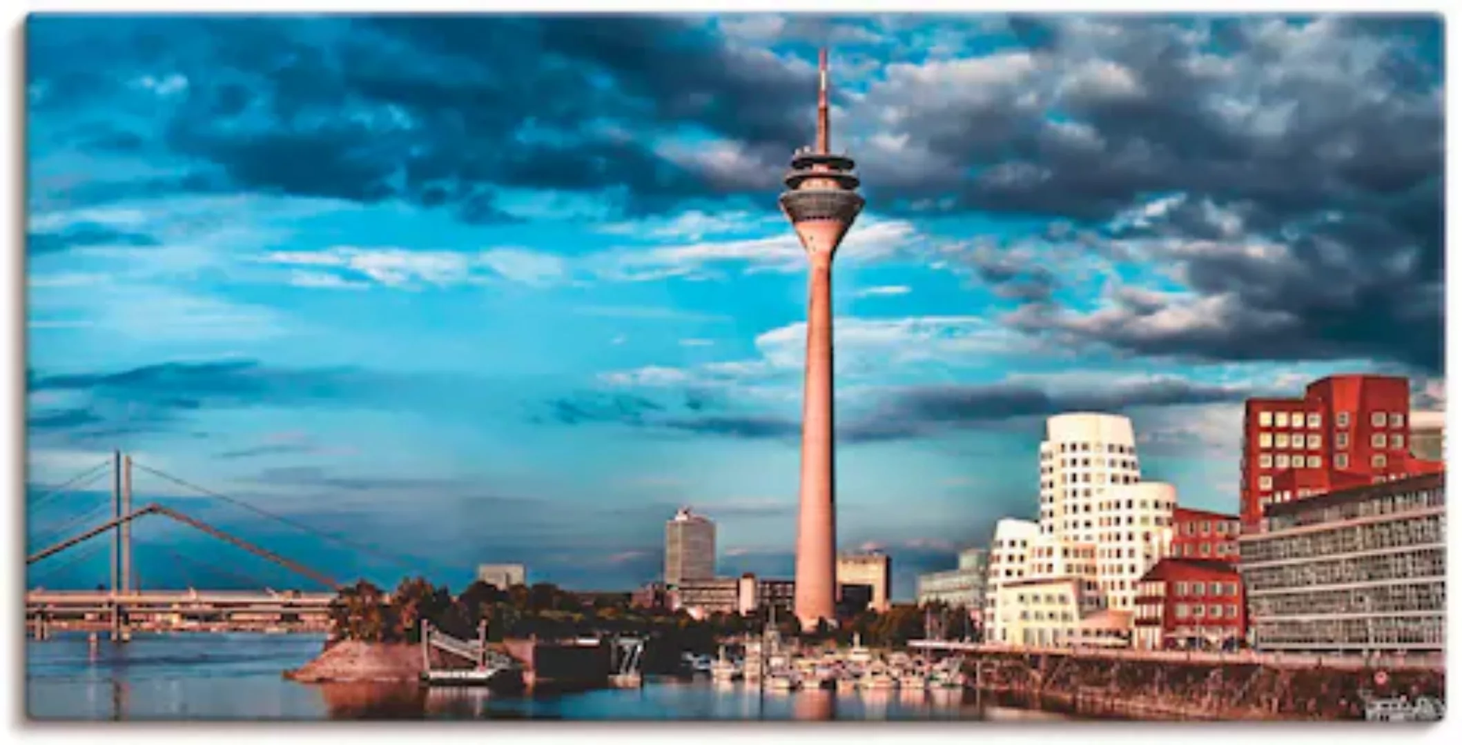 Artland Leinwandbild »Düsseldorf Skyline I«, Deutschland, (1 St.), auf Keil günstig online kaufen