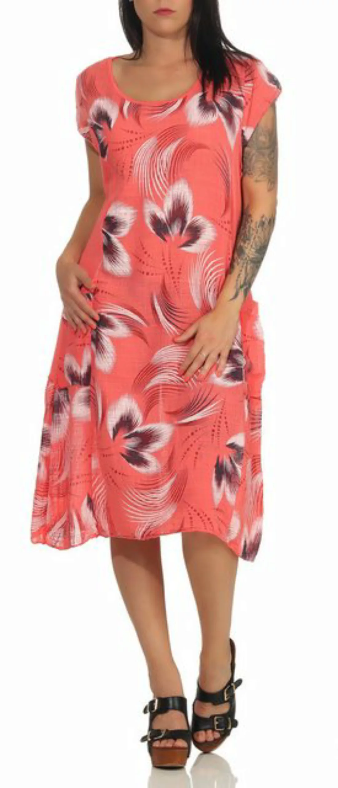 CLEO STYLE Sommerkleid Sommerkleid 49 Lachs 36-42 günstig online kaufen