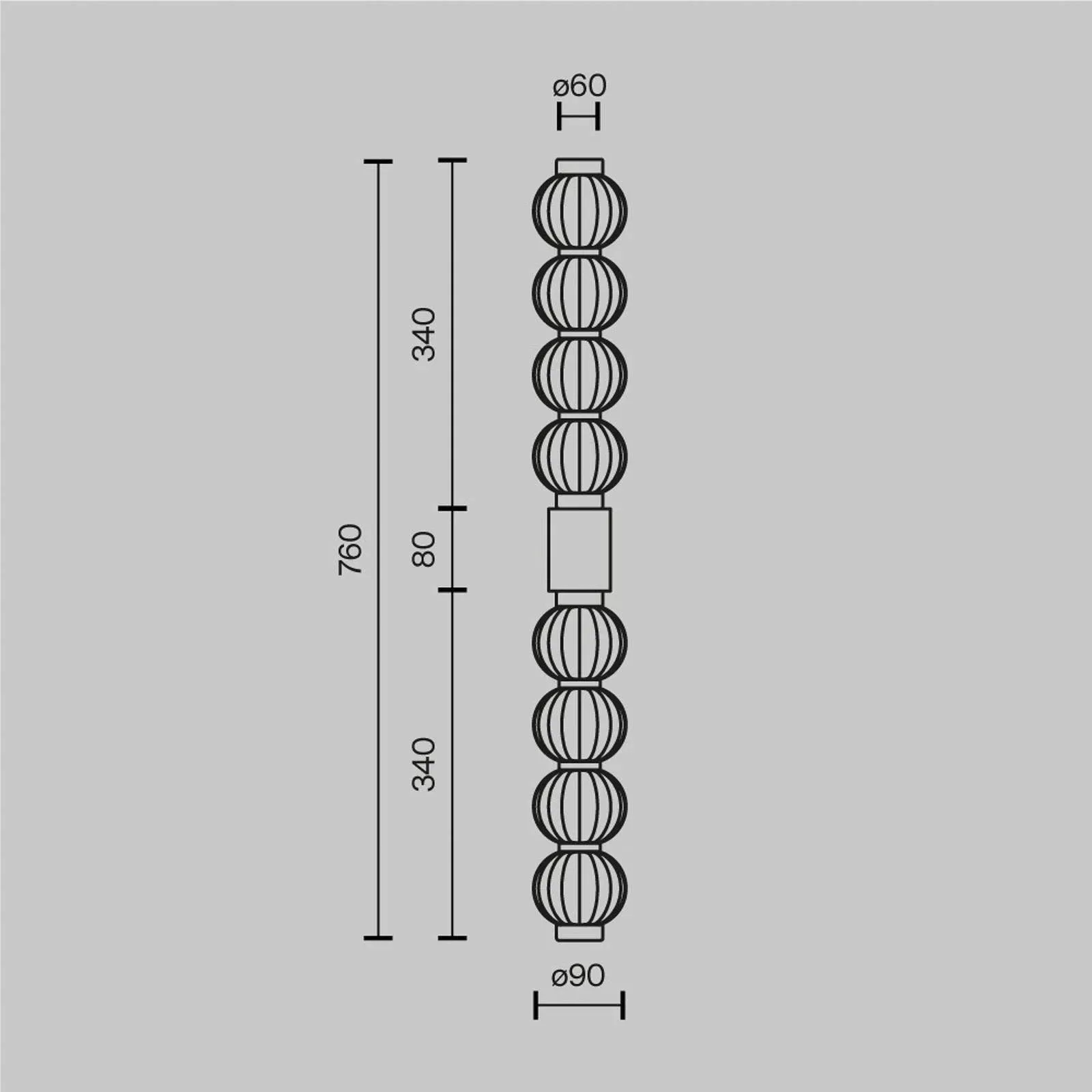 LED Wandleuchte Amulet in Transparent und Gold 19W 800lm günstig online kaufen