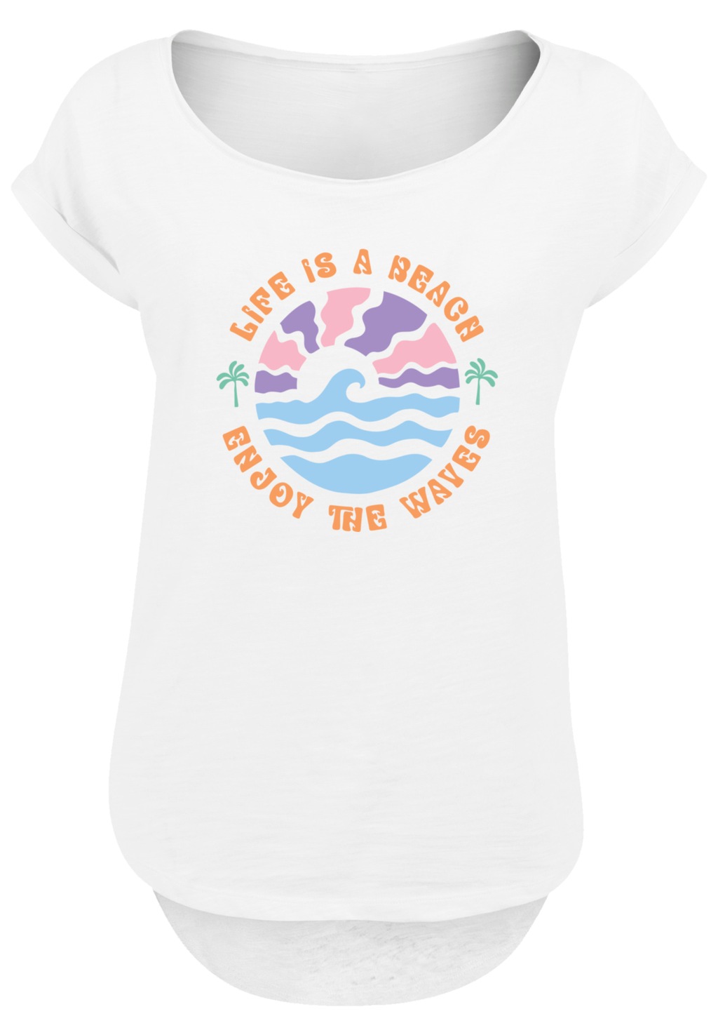 F4NT4STIC T-Shirt "Life Is A Beach Enjoy The Waves", Premium Qualität günstig online kaufen
