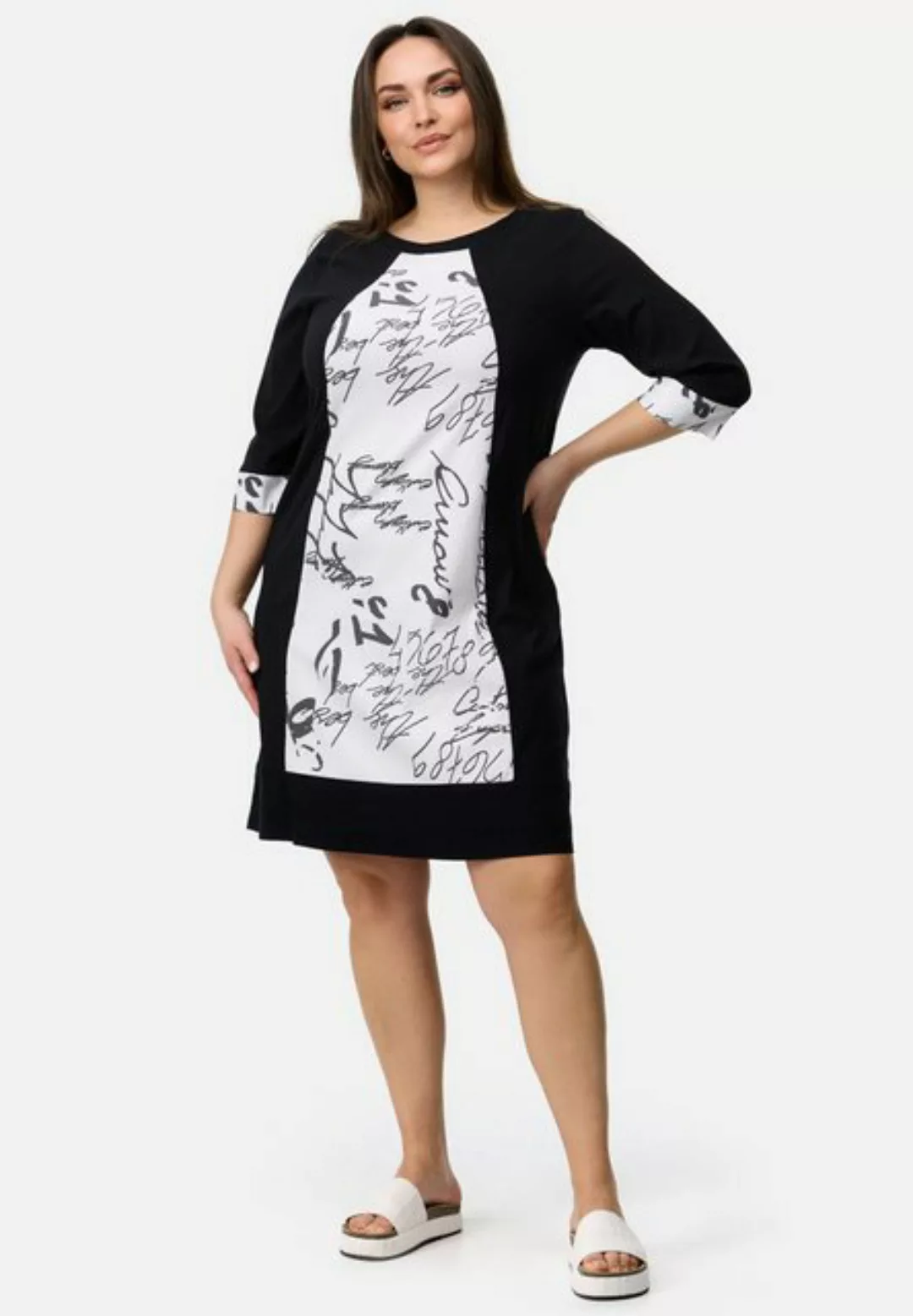 Kekoo A-Linien-Kleid Kleid mit Printmuster aus Stretch 'Vivid' günstig online kaufen