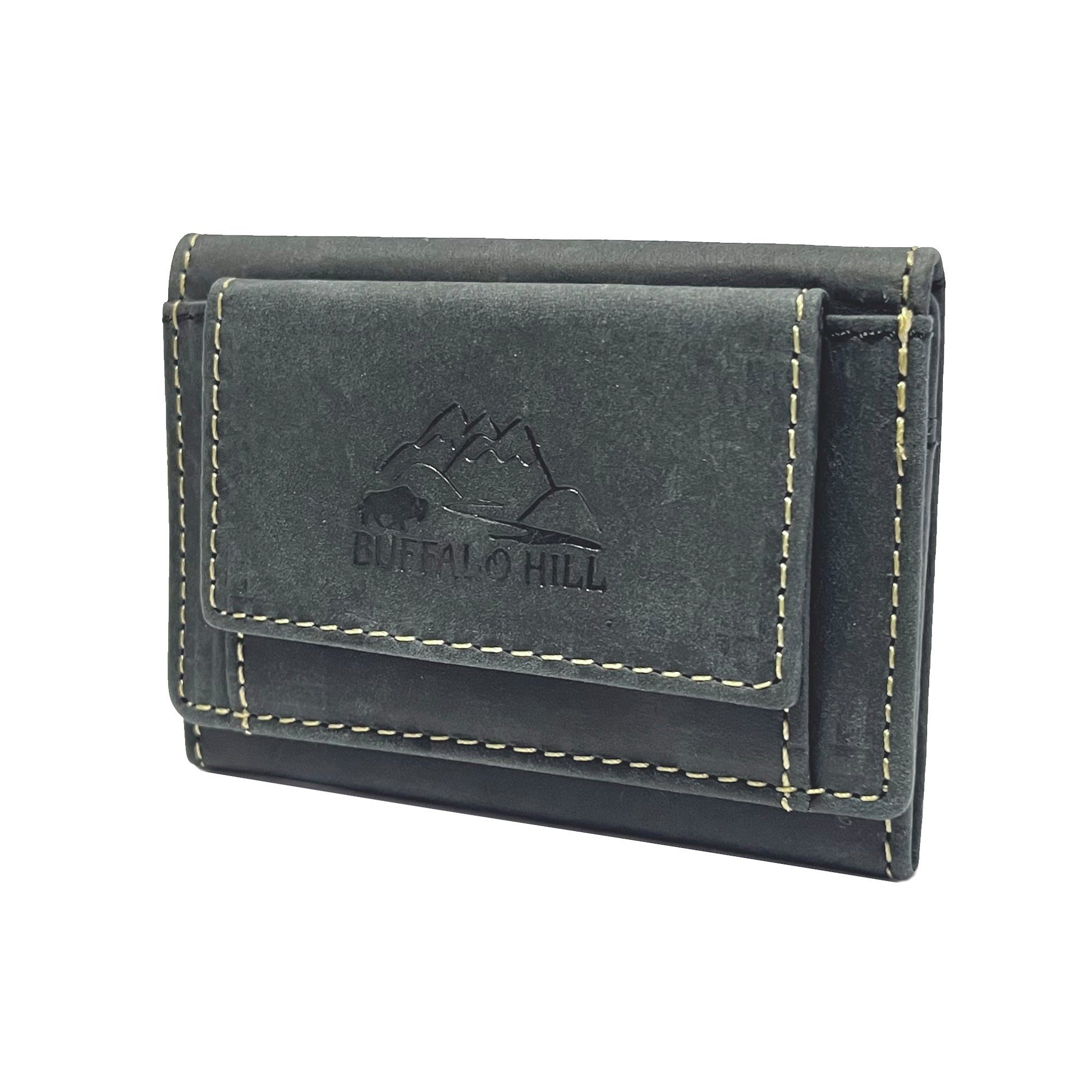 Buffalo Hill Mini Geldbörse,Büffelleder Portemonnaie >7 günstig online kaufen