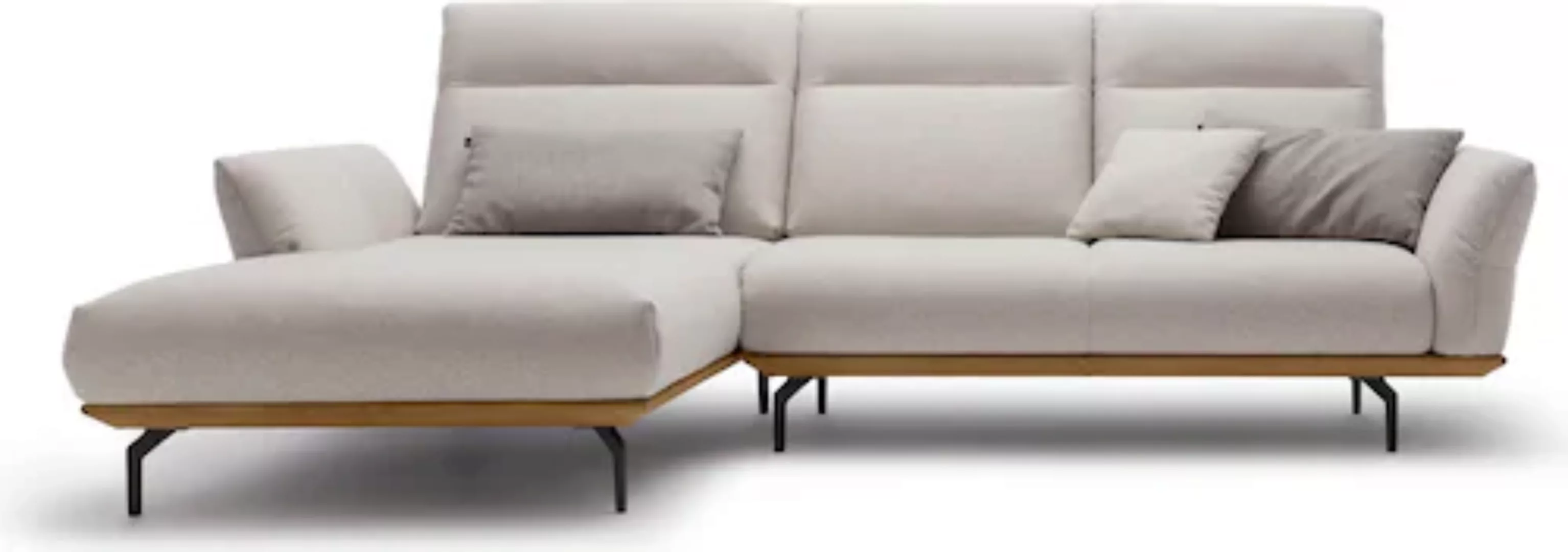 Creation BY ROLF BENZ Ecksofa »CR.460«, Sockel in Nussbaum, Winkelfüße in U günstig online kaufen