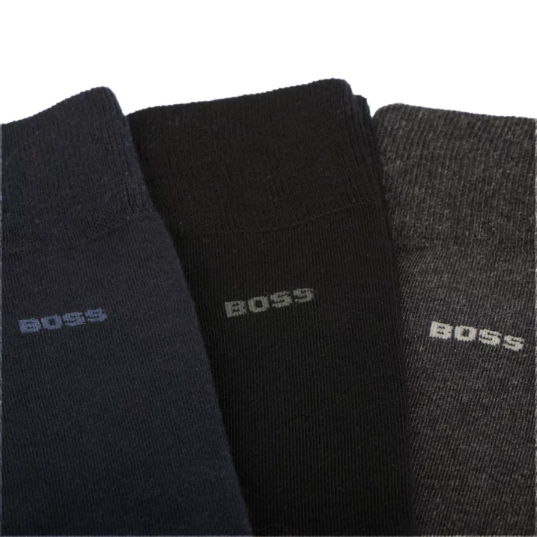 BOSS 3er-Pack Socken mit eingestricktem Logo günstig online kaufen