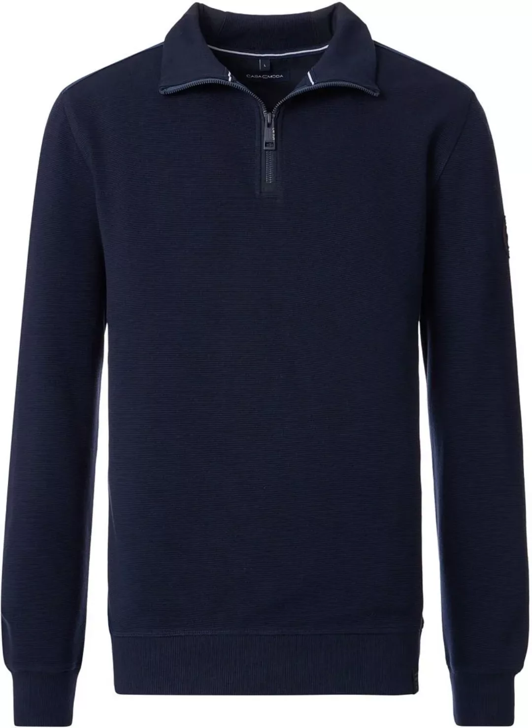 Casa Moda Half Zip Sweat Navy  - Größe M günstig online kaufen