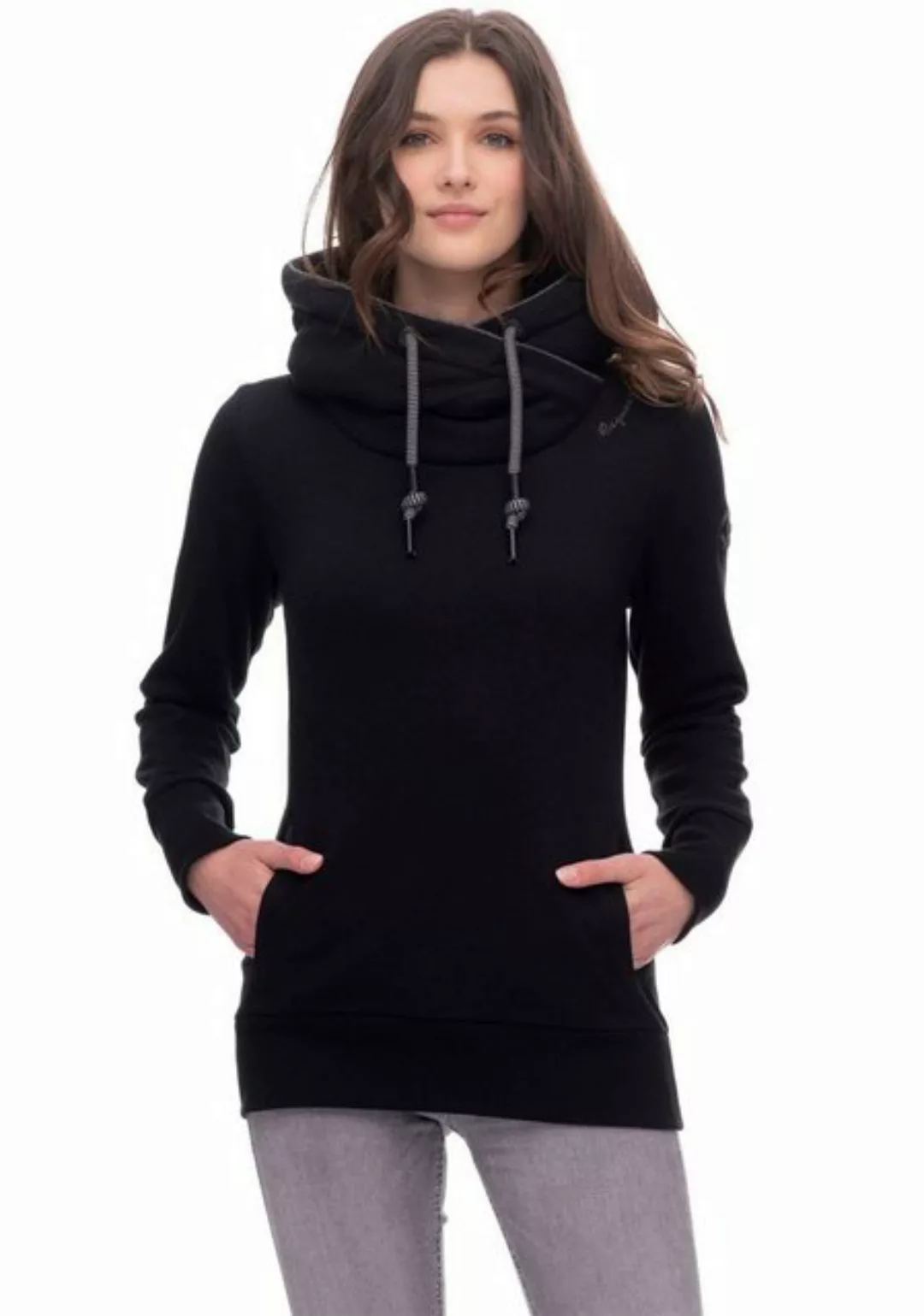 Ragwear Sweatshirt GRIPY CORE Schalkragen mit Kordelzug günstig online kaufen