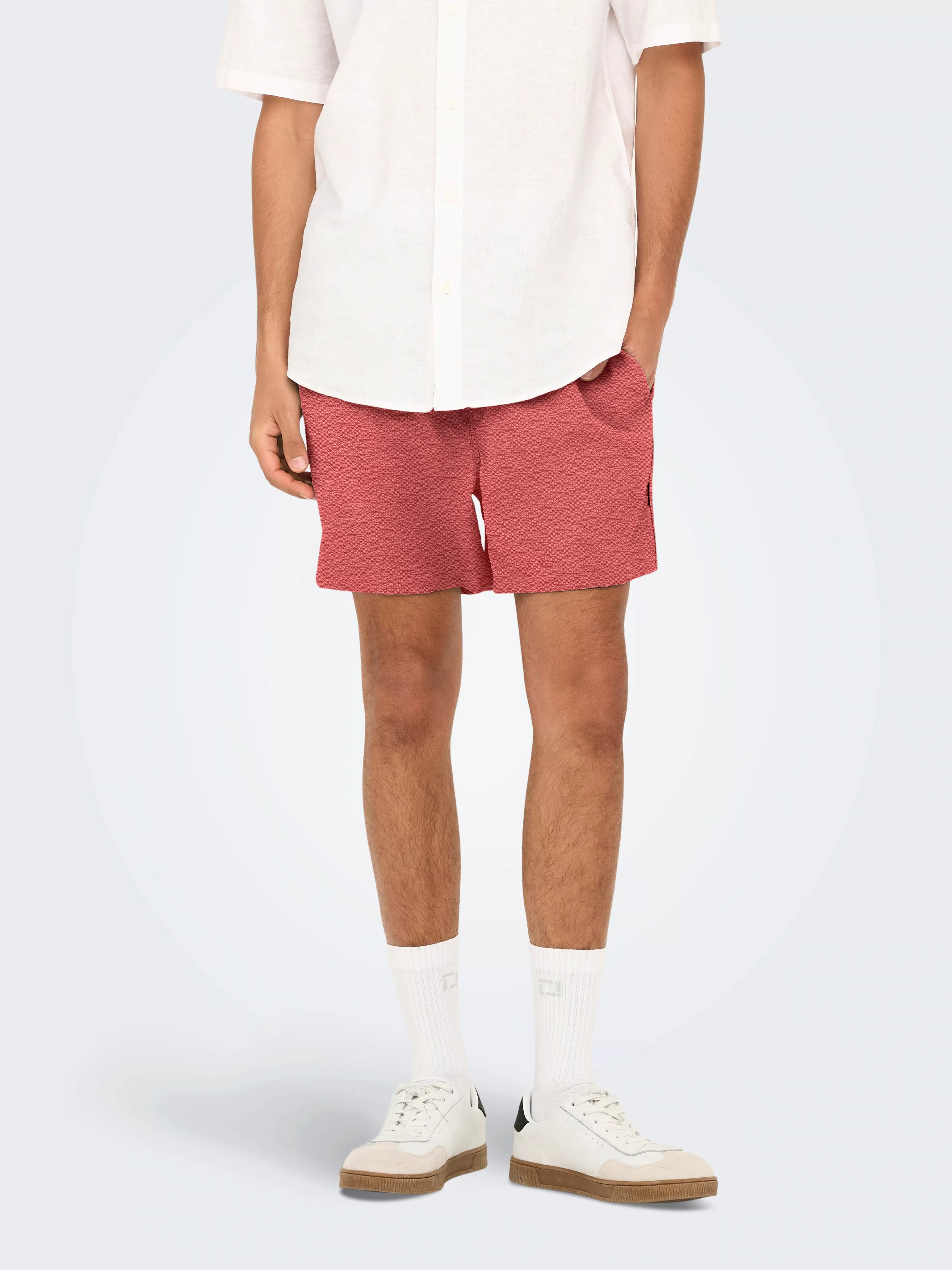 ONLY & SONS Badeshorts "ONSTED LIFE SOLID SEERSUCKER SWIM NOOS" günstig online kaufen