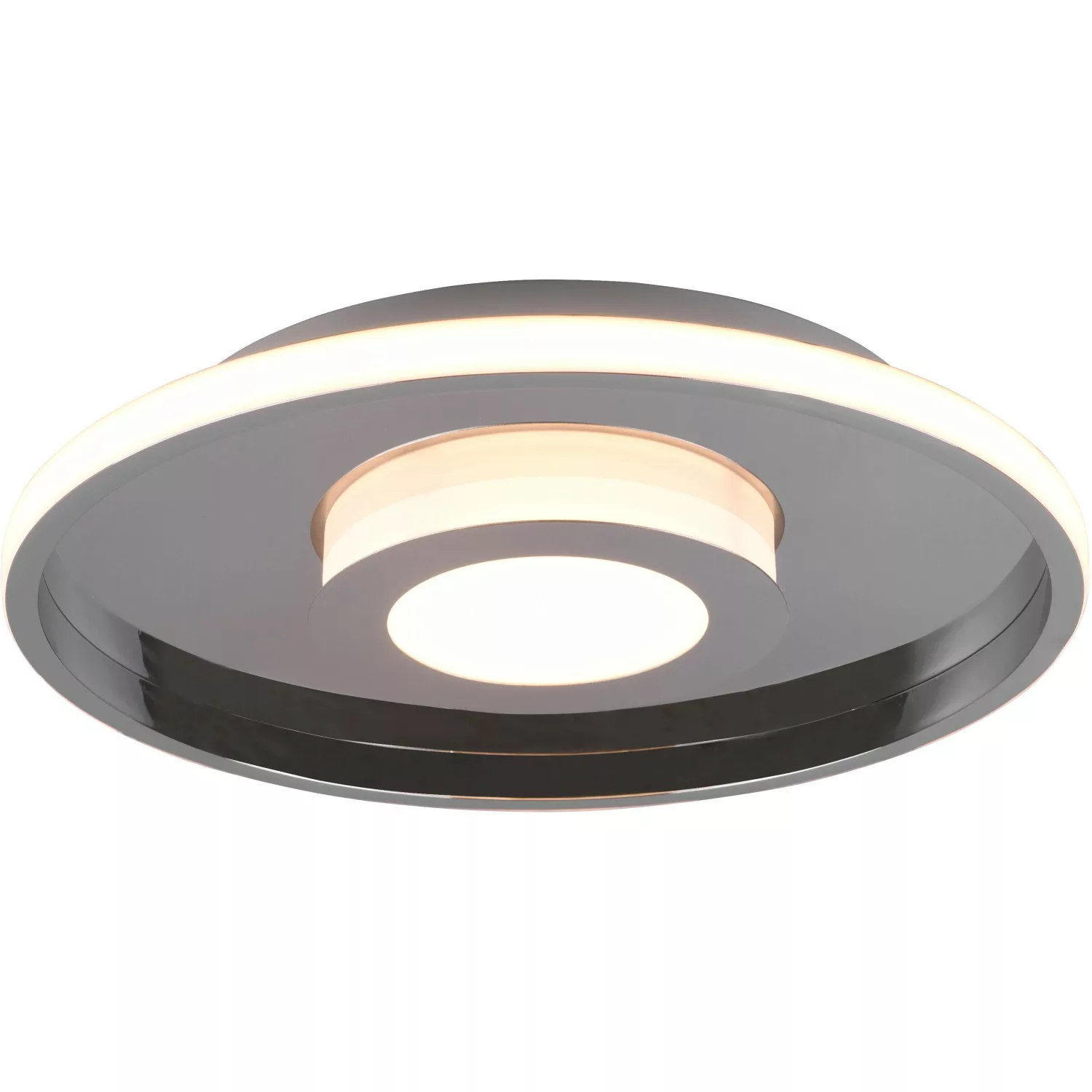 Trio LED-Deckenleuchte Ascari 68 mm x 400 mm x 400 mm Chrom günstig online kaufen