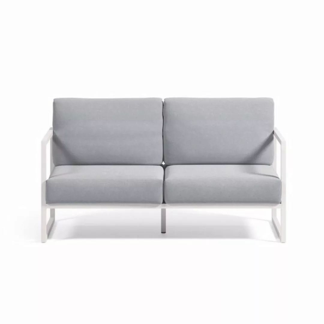 Natur24 Sofa Outdoor 2-Sitzer-Sofa blau 152 x 85 x 85 cm Sitzgarnitur Couch günstig online kaufen