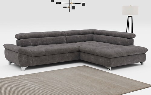 COTTA Ecksofa "Gemini L-Form", mit Kopfteilverstellung, wahlweise mit Bettf günstig online kaufen