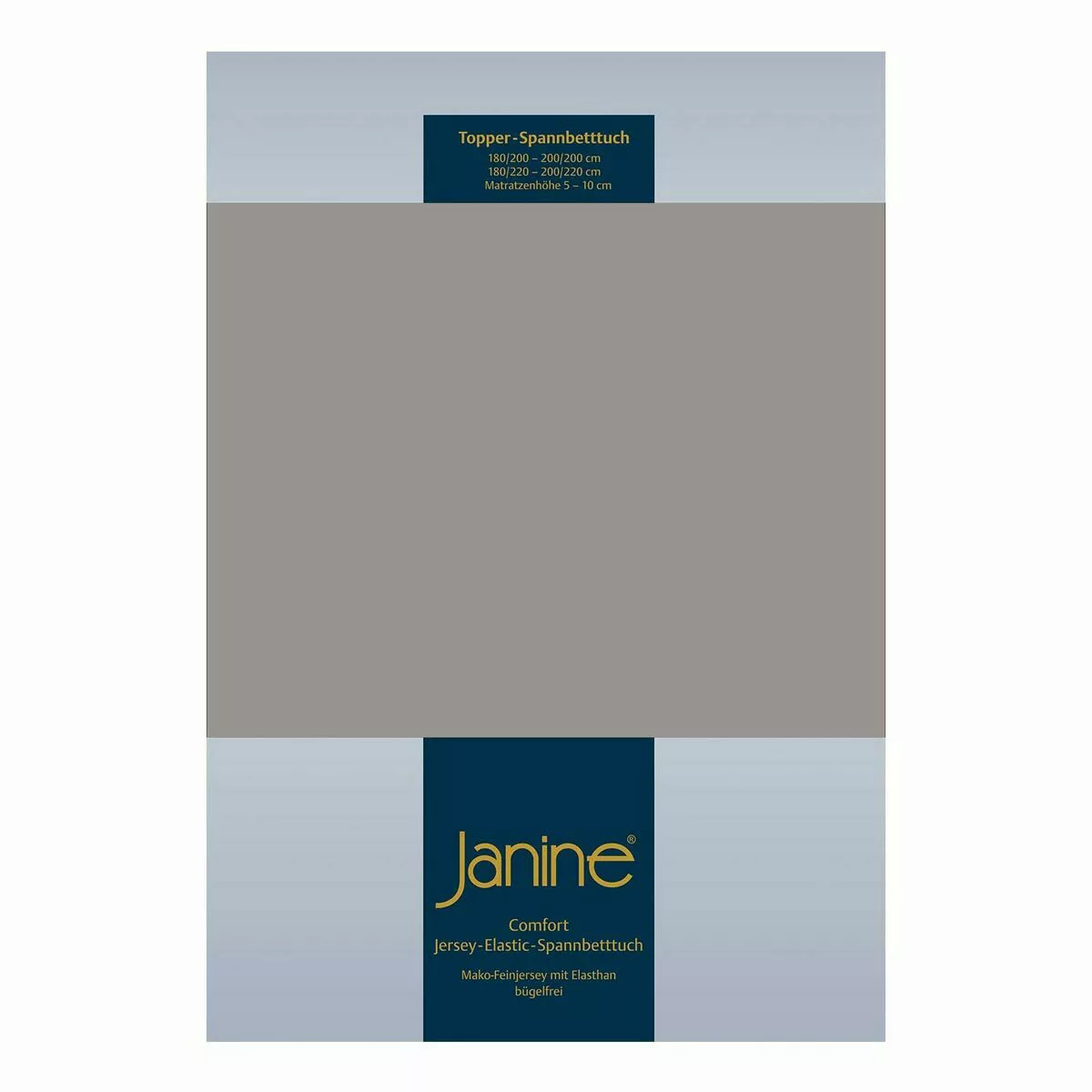 Janine Janine Topper-Spannbetttuch 5001 (für Box-Spring Betten) schwarz Grö günstig online kaufen