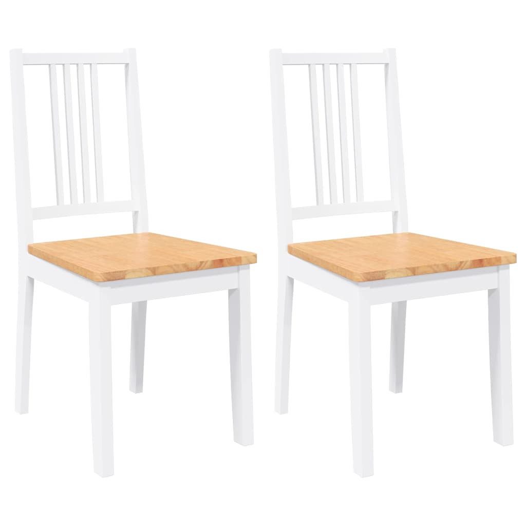 vidaXL Esszimmerstuhl Esszimmerstühle 2 Stk. Weiß günstig online kaufen
