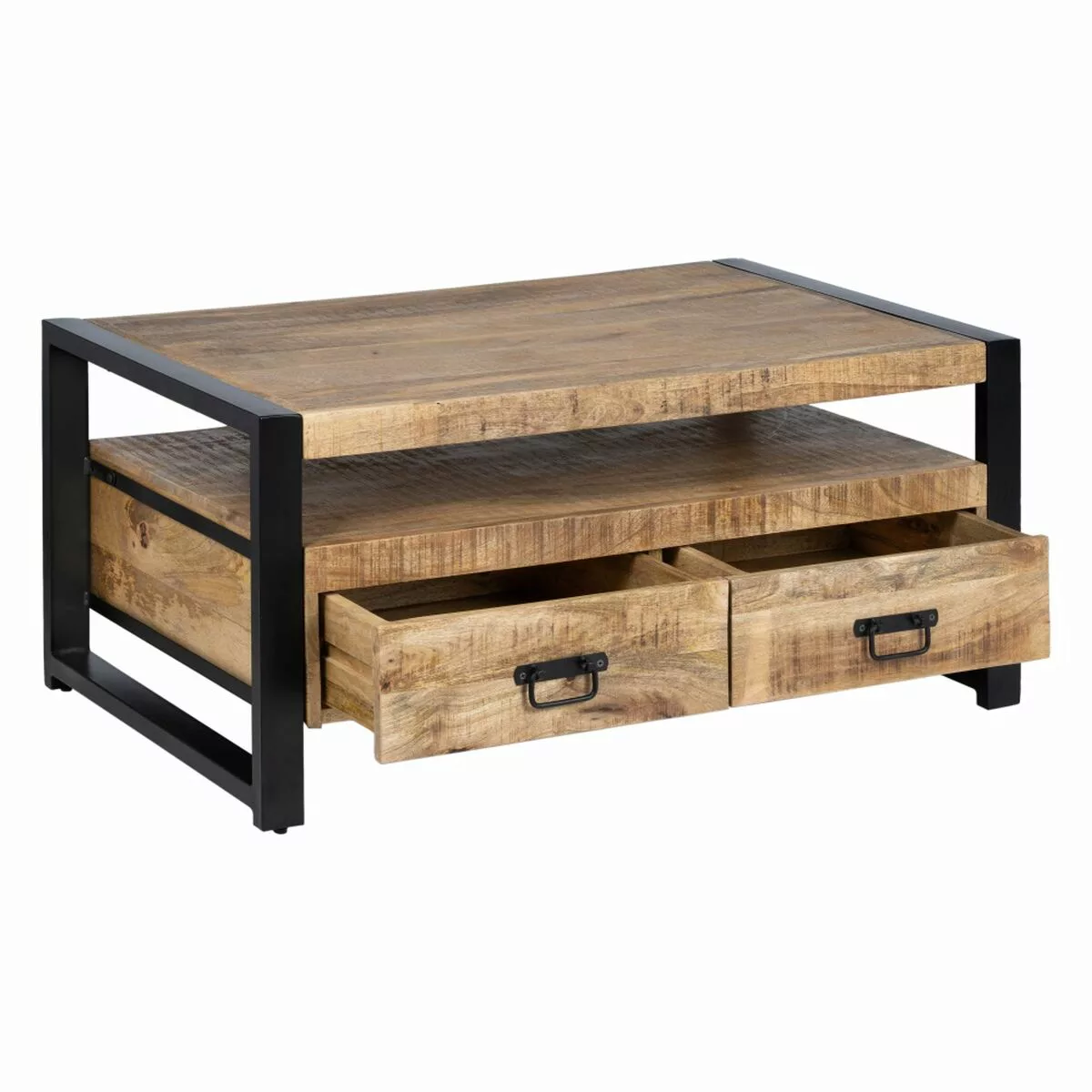 Couchtisch Mango 100 X 60 X 45 Cm Holz Eisen günstig online kaufen