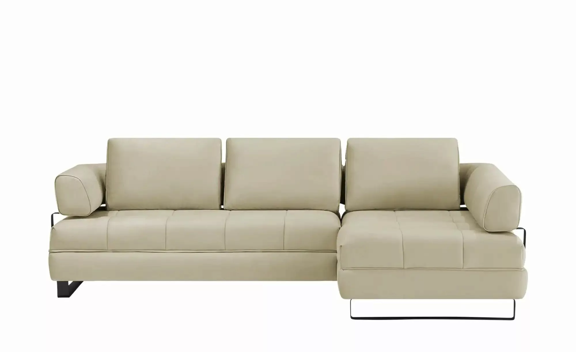 switch Ecksofa in Lederoptik Havana ¦ beige ¦ Maße (cm): B: 272 H: 89 T: 17 günstig online kaufen