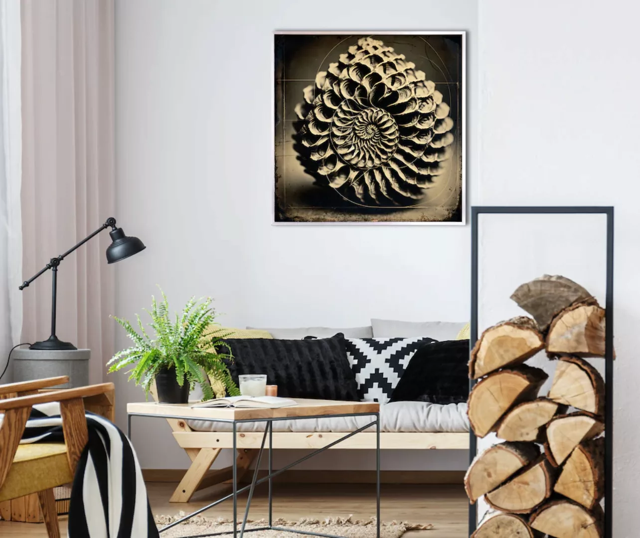 queence Leinwandbild "Abstrakt", Abstrakt-Weihnachten, (1 St.), mit einem S günstig online kaufen