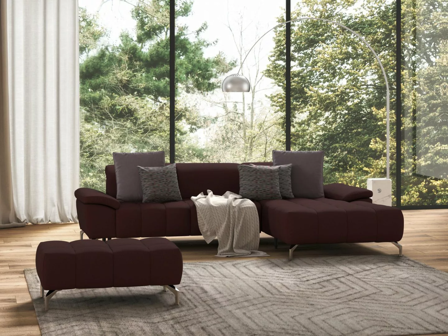 sit&more Ecksofa Cool L-Form, wahlweise mit Kopfteilverstellung und Vorzieh günstig online kaufen