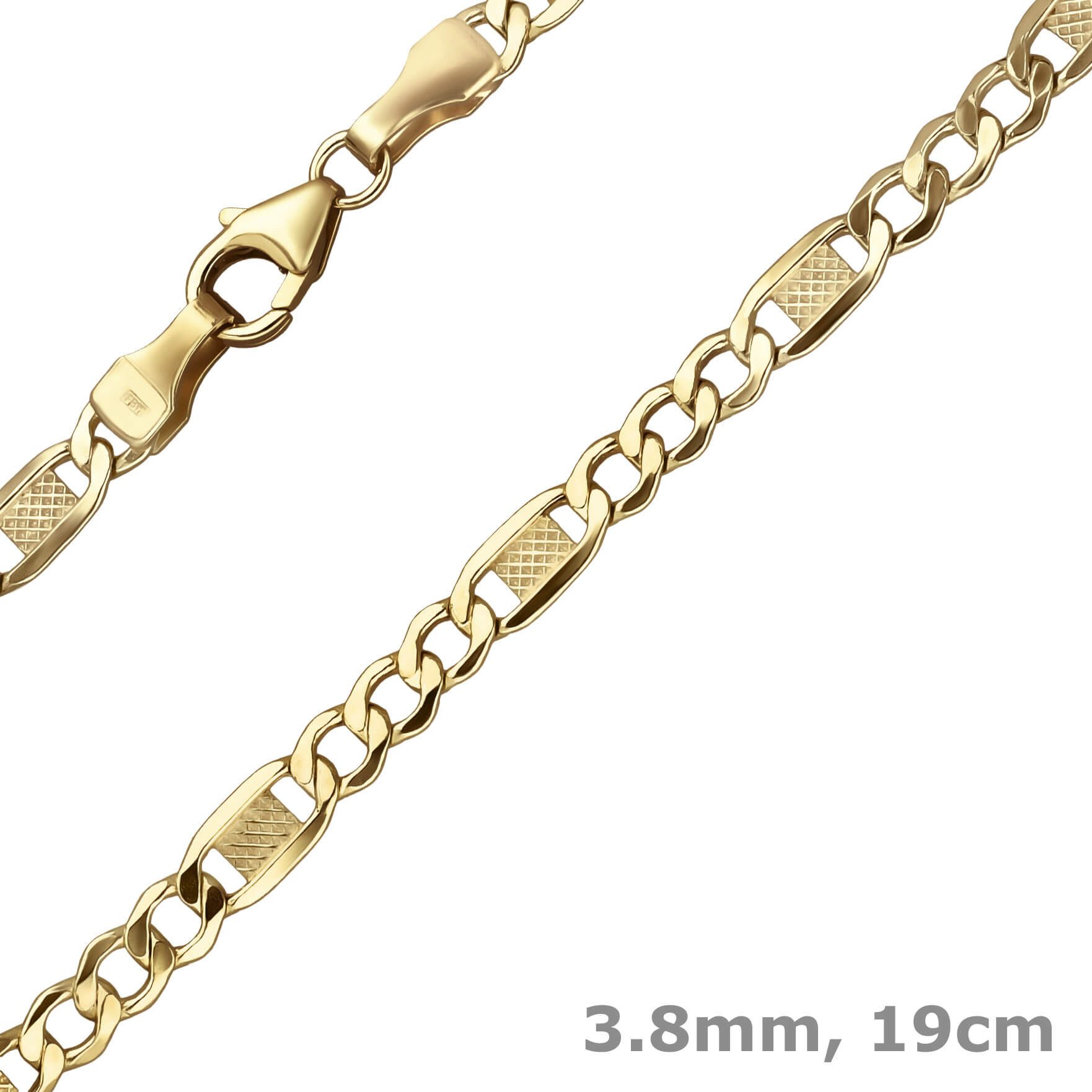 Schmuck Krone Goldarmband 3,8mm Armband Fantasiekette günstig online kaufen