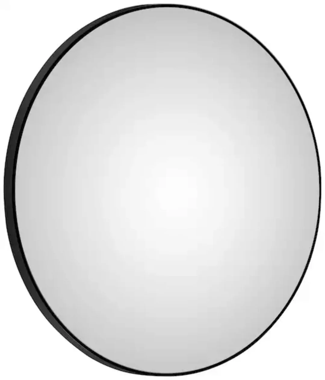 Talos LED-Lichtspiegel, rund, mit indirekter LED Beleuchtung in schwarz mat günstig online kaufen