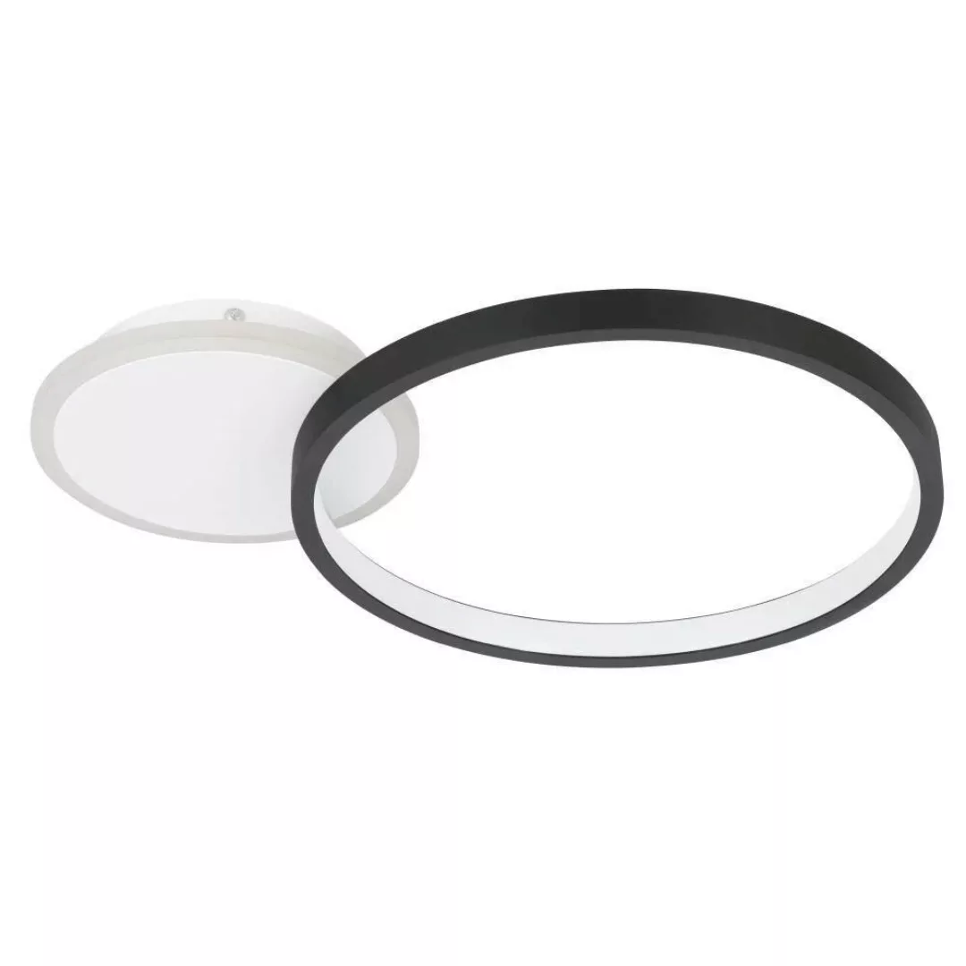 LED-Deckenlampe Gafares Fernbedienung rund schwarz günstig online kaufen