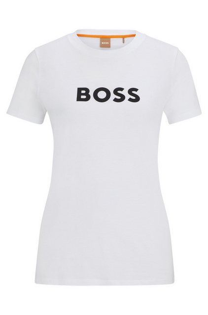 BOSS T-Shirt Elogo mit Kontrast-Logo (1-tlg) günstig online kaufen