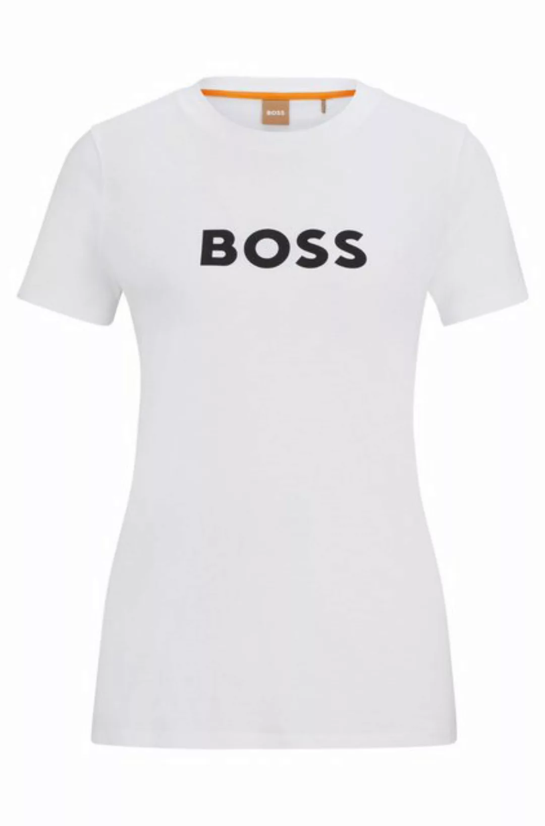 BOSS T-Shirt Elogo mit Kontrast-Logo (1-tlg) günstig online kaufen