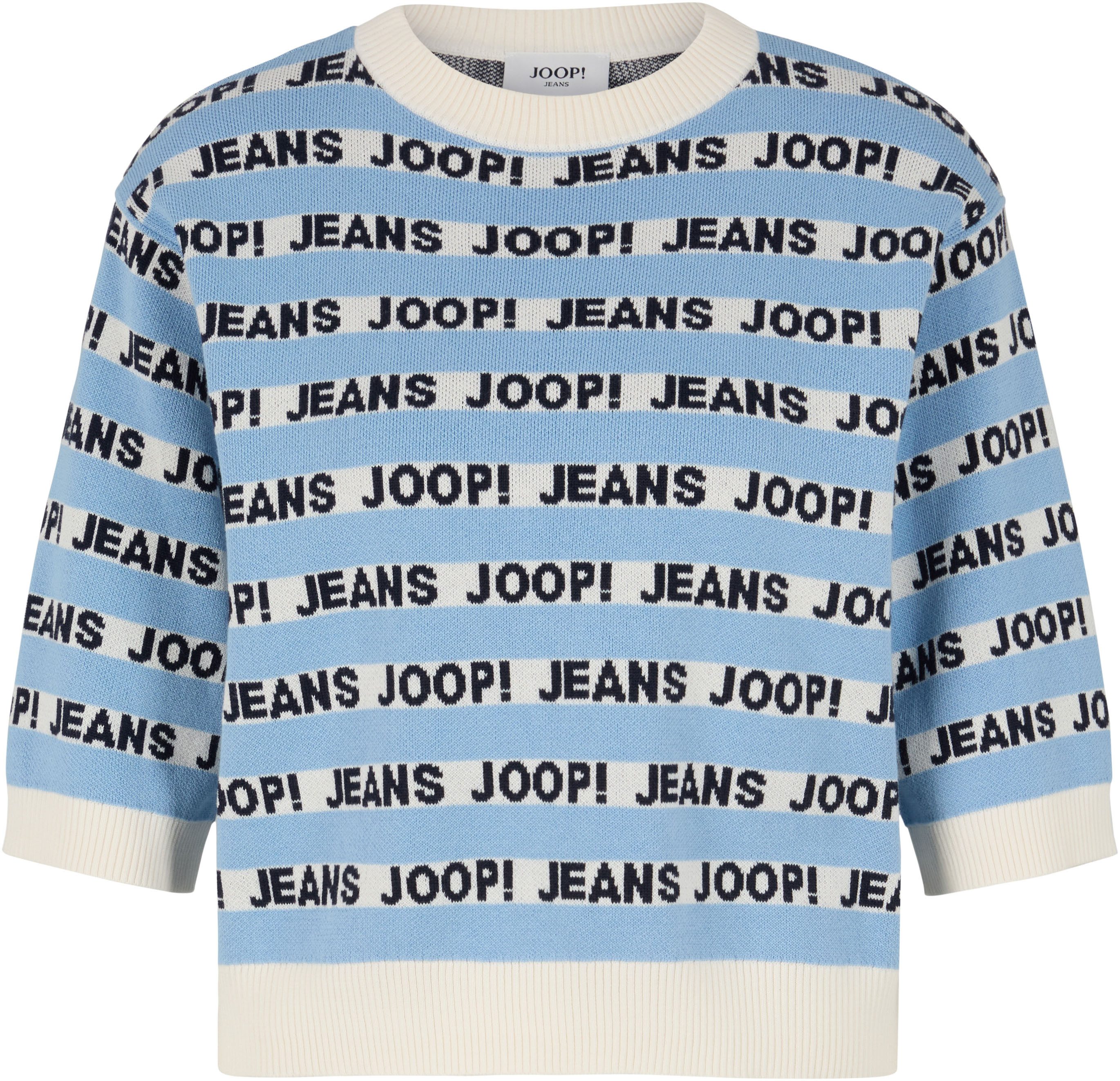 Joop Jeans Strickpullover Kolinda mit All-Over-Print günstig online kaufen
