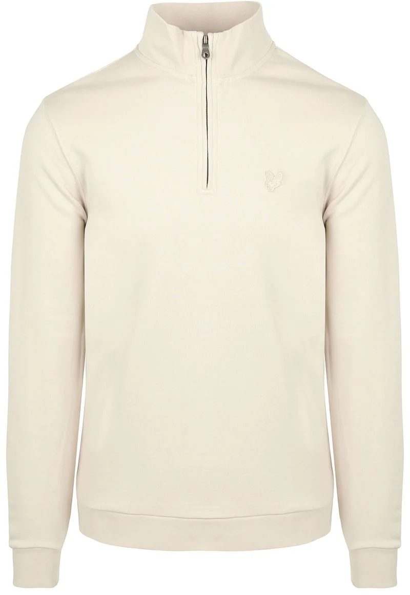 Lyle & Scott Half Zip Pull Tonal Ecru - Größe XXL günstig online kaufen