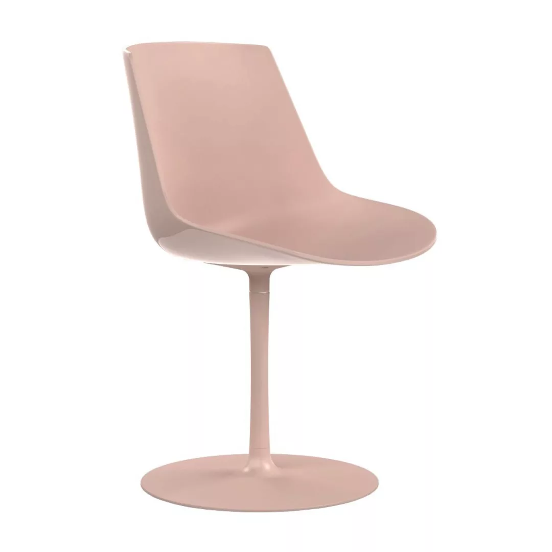 MDF Italia - Flow Stuhl Tellerfuß - puder/Sitzschale puder pigmentiert/BxHx günstig online kaufen