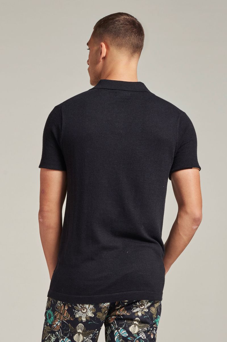 Dstrezzed Poloshirt Schwarz - Größe L günstig online kaufen