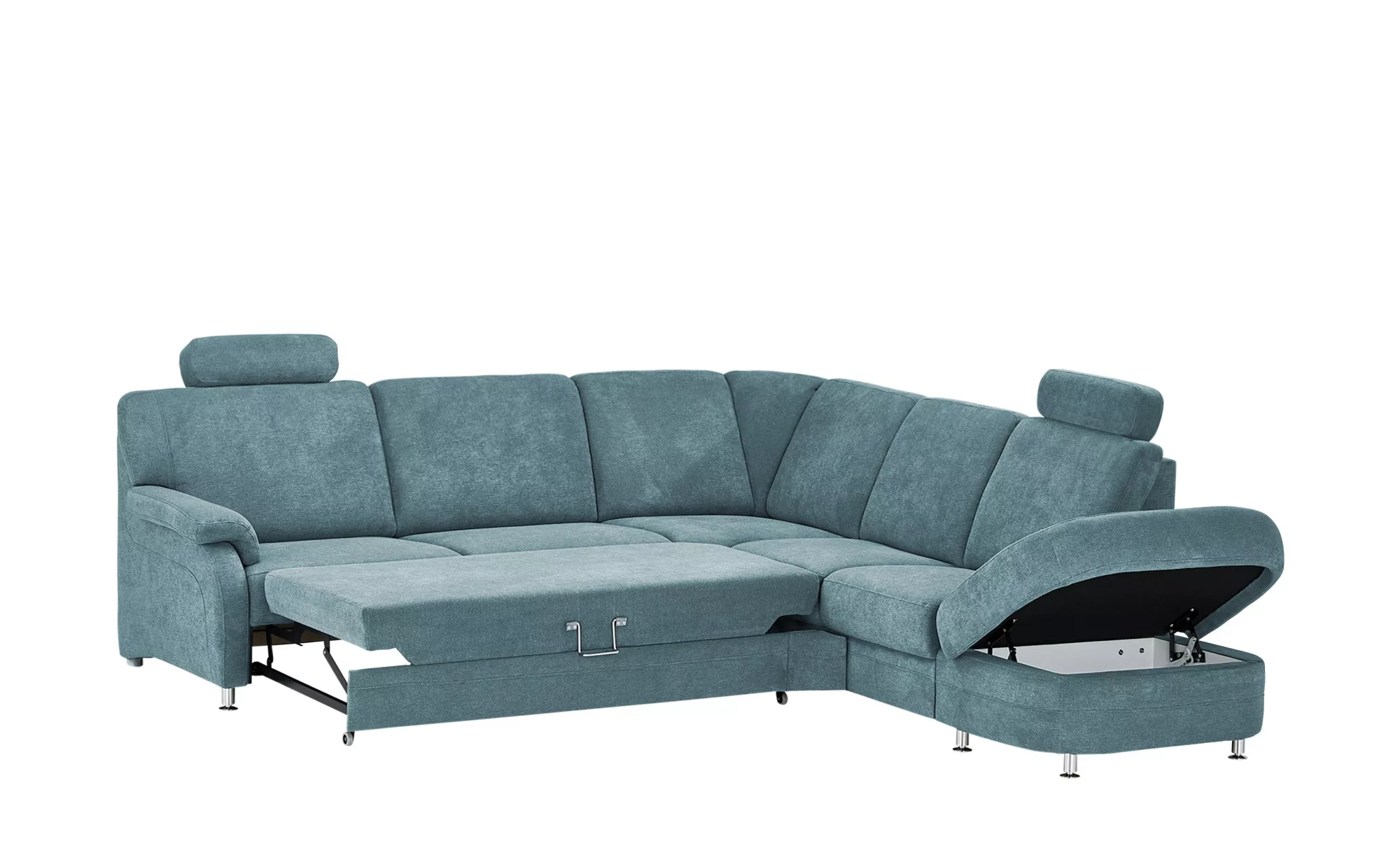 meinSofa Ecksofa  Ole-S ¦ blau ¦ Maße (cm): B: 269 H: 91 T: 287 Polstermöbe günstig online kaufen