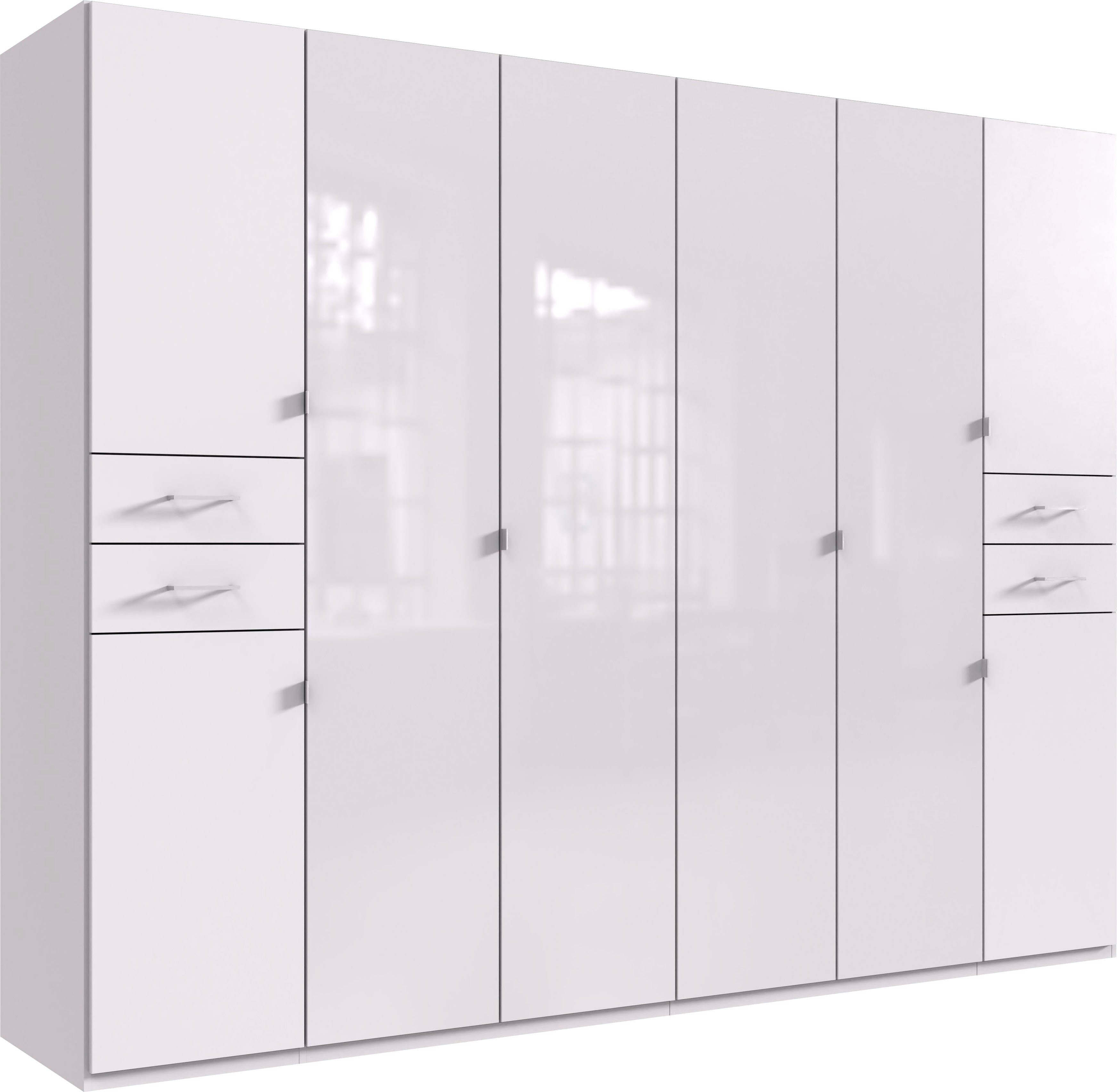 Wimex Drehtürenschrank "Danzig", mit Schubladen auf bequemer Höhe, mit Glas günstig online kaufen
