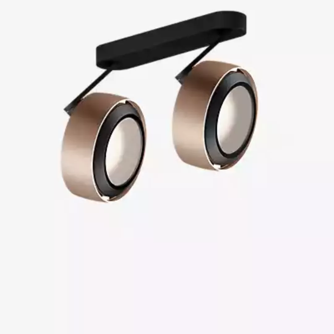 Occhio Più R Alto 3d Doppio Volt S30 Strahler LED 2-flammig, Kopf gold matt günstig online kaufen