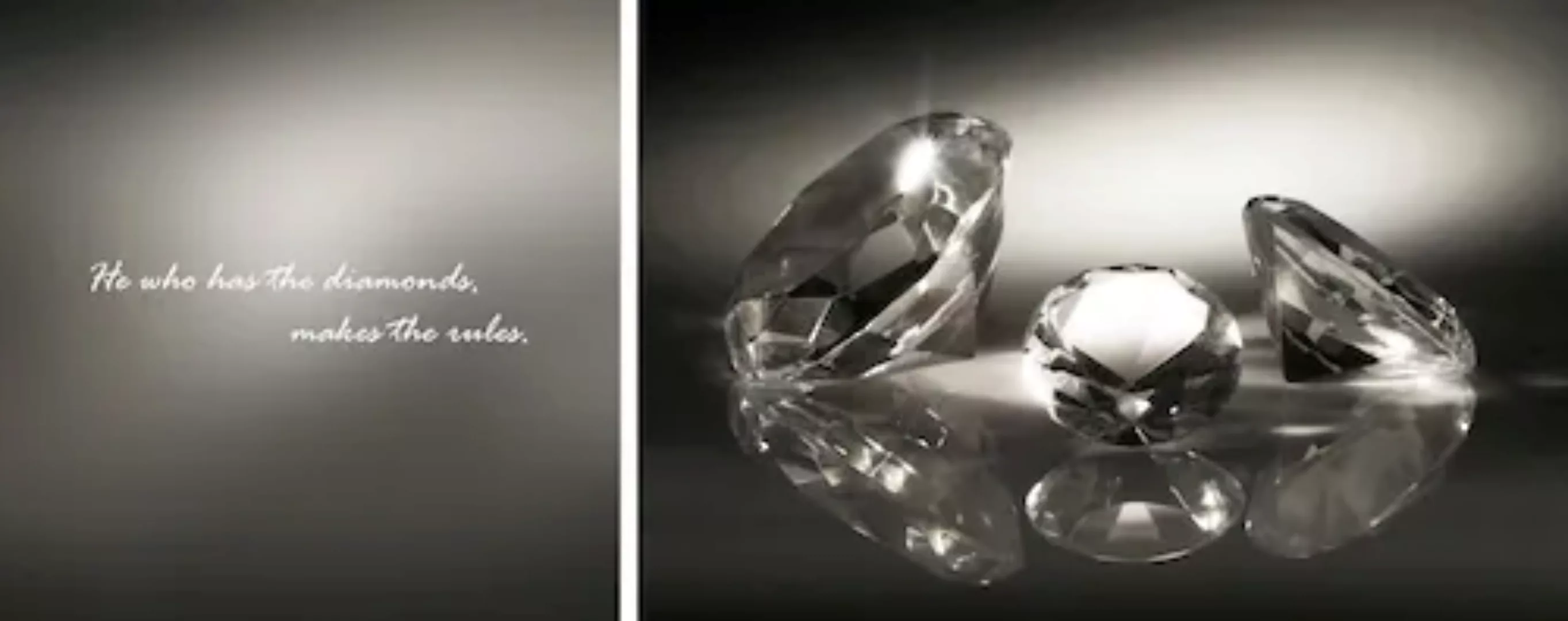 queence Leinwandbild »Diamonds«, (Set), 2er-Set günstig online kaufen