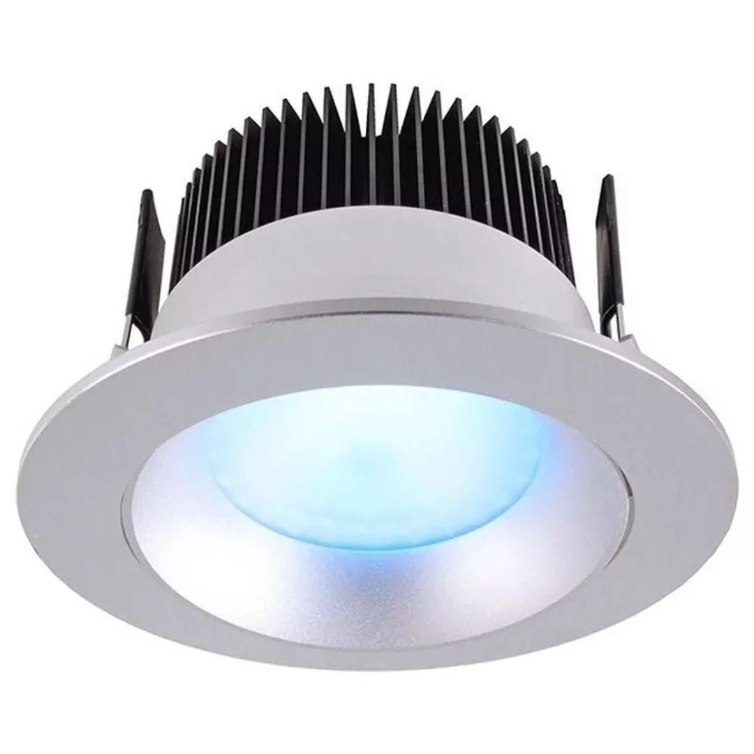 LED Deckeneinbauleuchte COB94 in Silber RGBW 16W 710lm günstig online kaufen