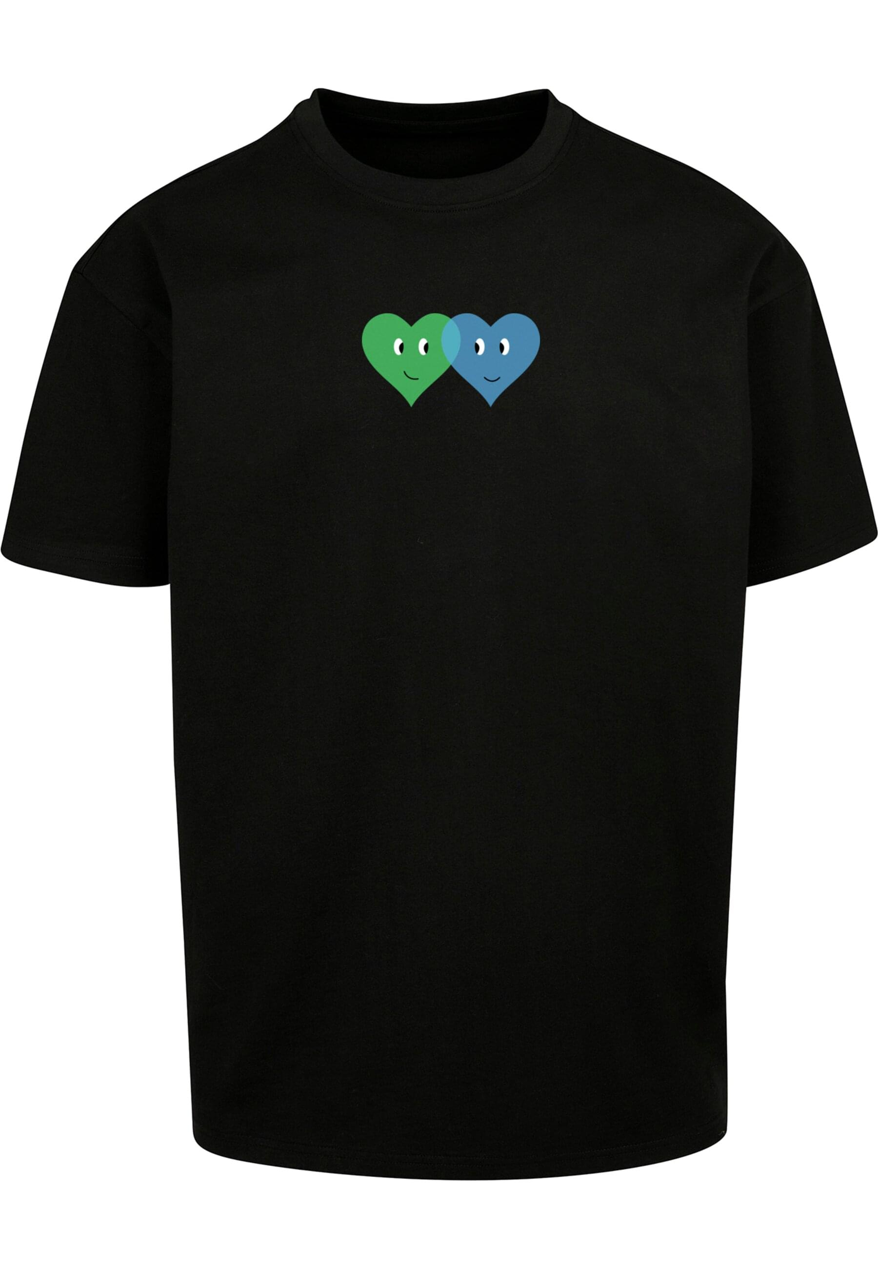 Merchcode T-Shirt "Merchcode Hugs & Love - Two Hearts Heavy Oversize Tee" günstig online kaufen